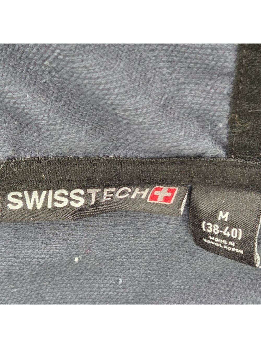 Swiss Tech Men's Half-Zip Anorak Windbreaker Navy Medium - Picture 3 of 7